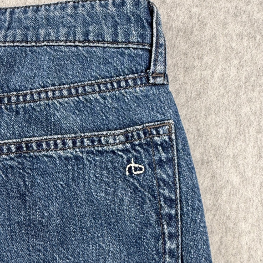 Rag & Bone Jeans Women 29 Medium Wash Lori Full Length Wide Leg Stretch Denim - Picture 6 of 14